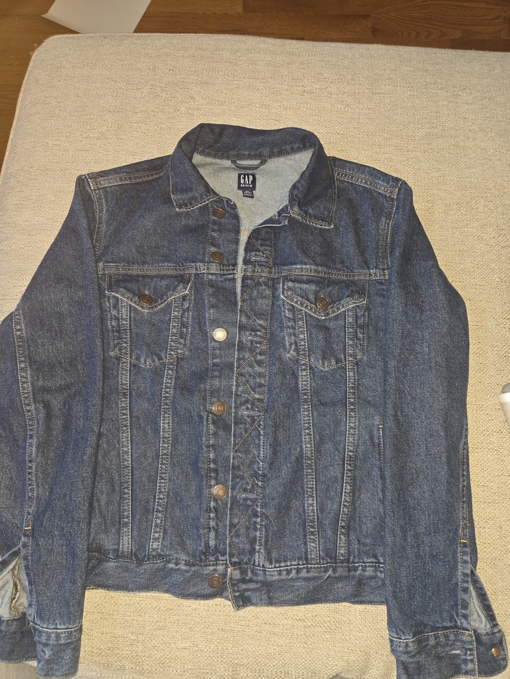 GAP Big Boys  Dark Blue Denim Jacket - Classic Trucker Style